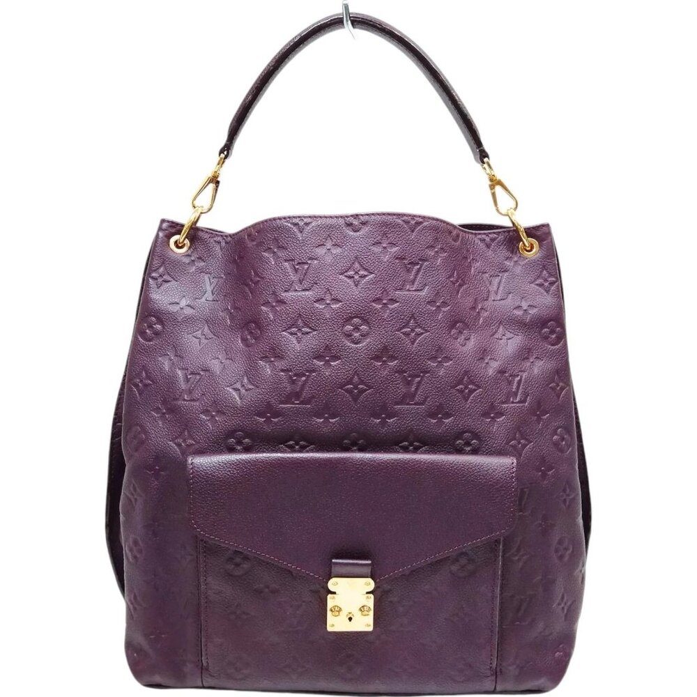 698730AR (X6) Louis Vuitton Shoulder Bag Metis Purple Monogram Empreinte